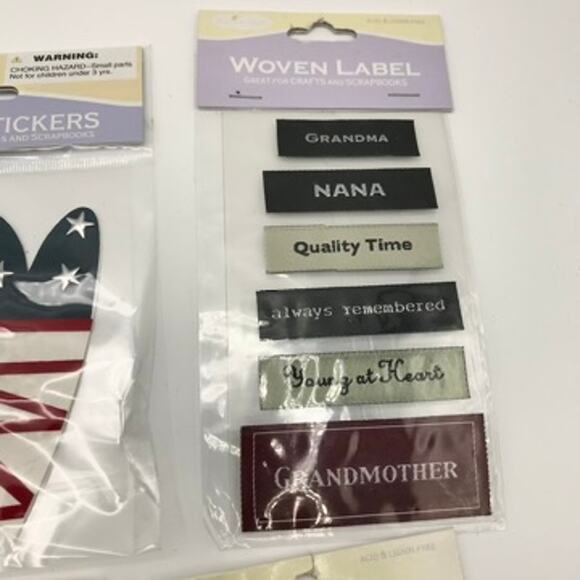 Set of 16 Miss Elizabeth's Handmade & Crystal Stickers Scrap Booking Packets - Picture 5 of 16